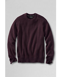 Classic Drifter Cotton Crewneck Sweater Merlotxl