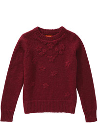Joe Fresh Embroidered Sweater Burgundy
