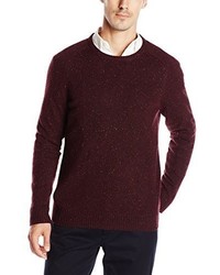 Haggar Solid Crew Neck With Nep Yarn Sweater