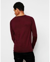 Selected Homme Lightweight Knitted Sweater With Raw Edge