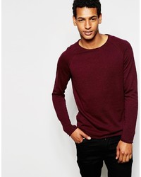 Selected Homme Lightweight Knitted Sweater With Raw Edge