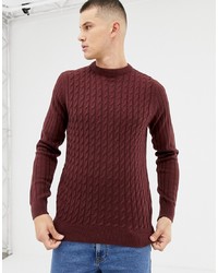 New Look Jumper With Sadle Sleeve In Burgundy