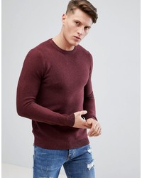 Pull&Bear Knitted Jumper In Red