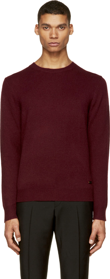 Burberry London Burgundy Cashmere Sweater | Where to buy & how to wear