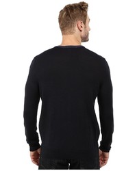 Calvin Klein Merino Acrylic Blocked Wear Pattern Crew Sweater