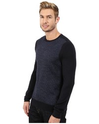 Calvin Klein Merino Acrylic Blocked Wear Pattern Crew Sweater