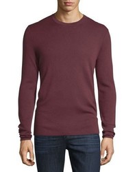 Michael Kors Michl Kors Interlock Long Sleeve Cashmere Sweater Burgundy