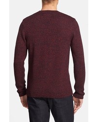 Topman Mixed Knit Crewneck Sweater