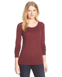 Nordstrom Collection Scoop Neck Silk Cashmere Pullover