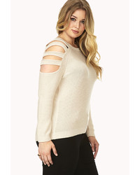 Forever 21 Plus Size Cutout Shoulder Sweater