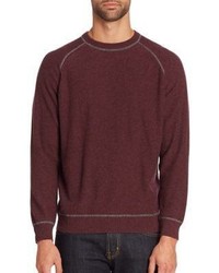 Luciano Barbera Raglan Sleeve Cashmere Wool Sweater