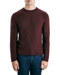 Topman Textured Knit Crewneck Sweater