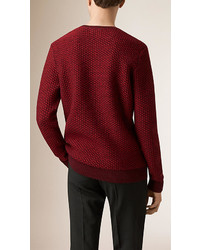 Burberry Textured Wool Blend Sweater