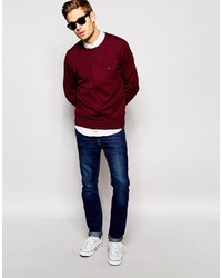 tommy hilfiger maroon sweater