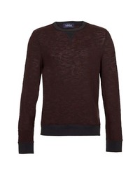 Topman Crewneck Sweater Burgundy Small