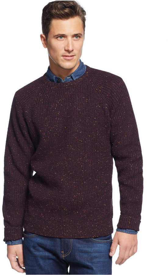 Weatherproof Vintage Shaker Crew Neck Sweater, $75 | Macy's