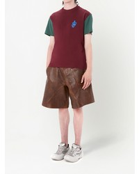 JW Anderson Anchor Patch Contrast Sleeves T Shirt