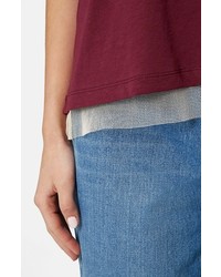 Topshop Boutique Tulle Underlay Tee