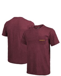 FANATICS Branded Burgundy Washington Football Team Tri Blend Pocket T Shirt
