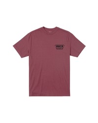 RVCA Clawed Cotton Graphic Tee In Cranberry At Nordstrom