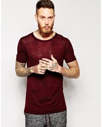 Asos Knitted T Shirt With Drawcords