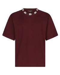 Dolce & Gabbana Logo Collar Cotton T Shirt