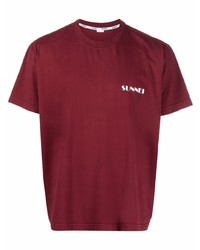 Sunnei Logo Print T Shirt