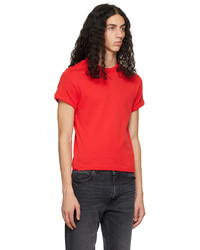 Courrèges Red Classic T Shirt