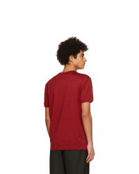 Dolce and Gabbana Red Cotton Jersey T Shirt