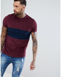 ASOS DESIGN T Shirt In Towelling With Contrast Panel And Tipping
