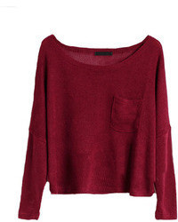 ChicNova Cropped Sweater With Pocket