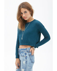 Forever 21 Drop Sleeve Cropped Sweater