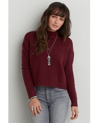 American Eagle Outfitters O Crop Turtleneck Sweater