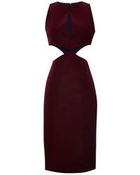 Burgundy Cutout Dress