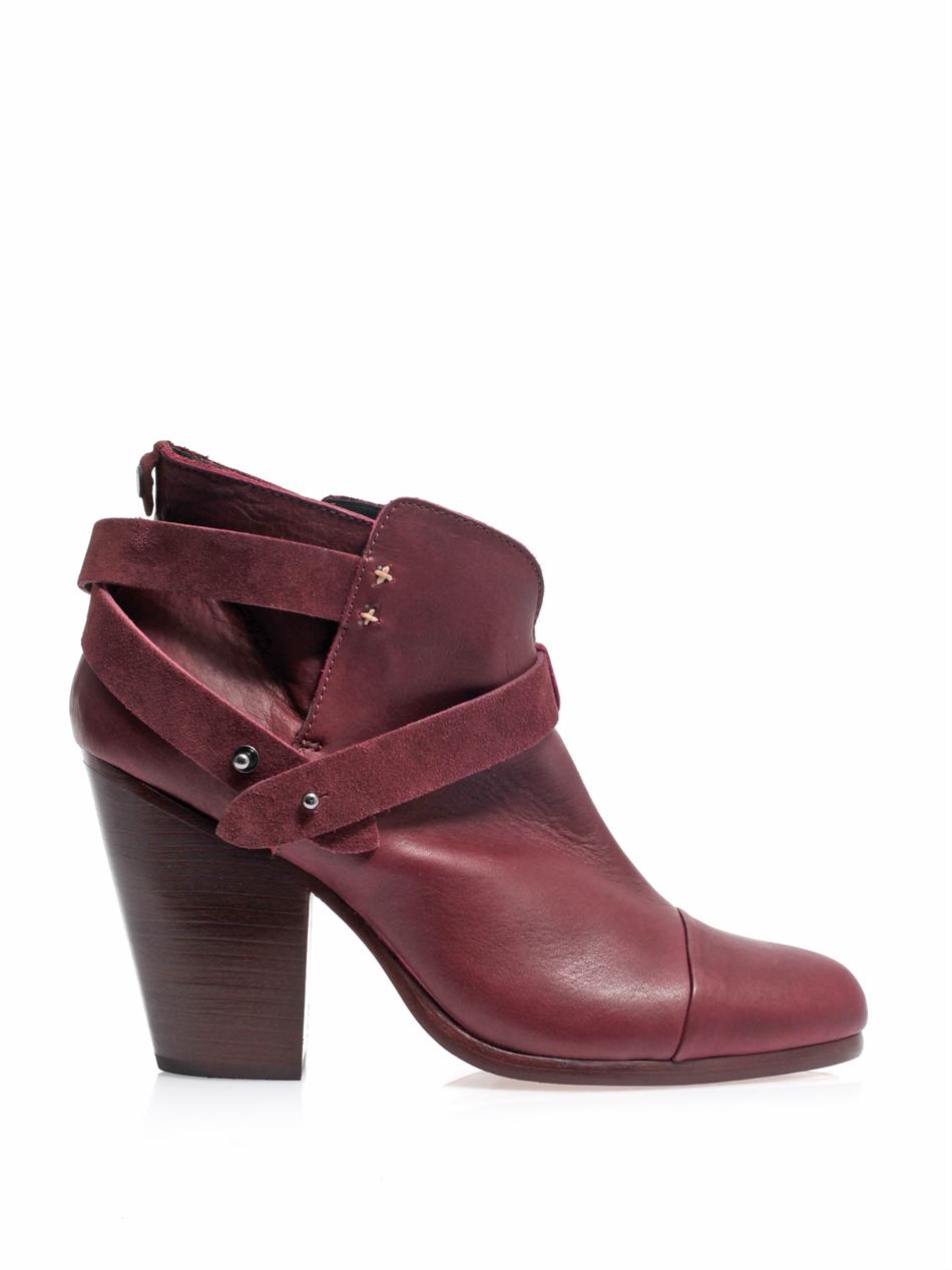 Rag & Bone Harrow Leather Suede Ankle Boots, $554 | MATCHESFASHION.COM ...