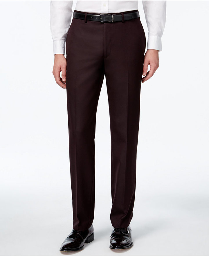 Calvin Klein Regular Pleat-Front Pants in Black | ABOUT YOU