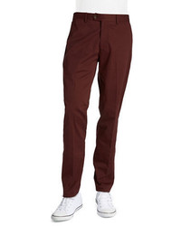 Black Brown 1826 Cotton Slim Fit Trousers