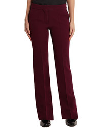 Victoria Beckham Crepe Straight Leg Pants