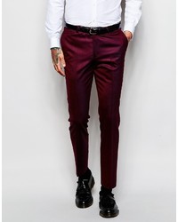 Noose Monkey Noose Monkey Tuxedo Suit Pants With Stretch In Super Skinny Fit