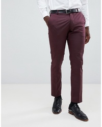 Selected Homme Slim Fit Suit Trouser In Damson
