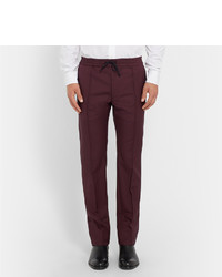 Valentino Slim Fit Wool And Mohair Blend Trousers