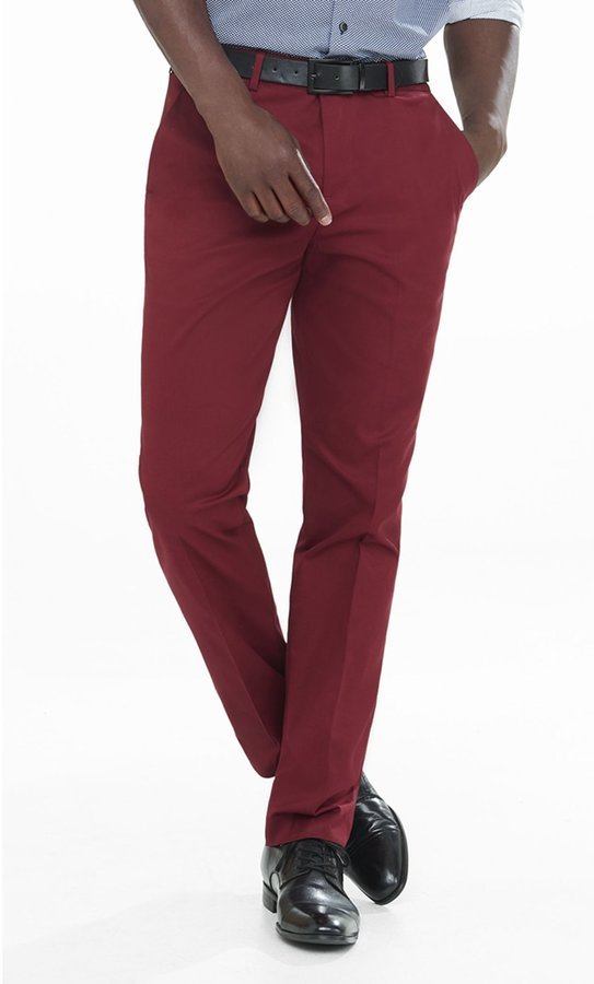 Skinny Red Suit Pants | boohoo