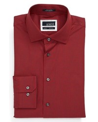 1901 Slim Fit Check Dress Shirt Red 155 3637