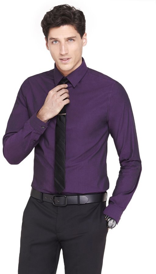 Slim Shirt With Micro Design - Ready-to-Wear 1A8HXN