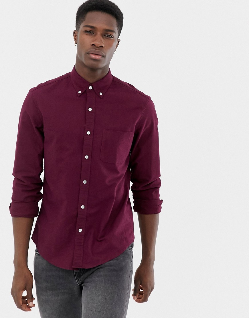 https://cdn.lookastic.com/burgundy-dress-shirt/flex-slim-fit-oxford-shirt-in-burgundy-marl-original-9028424.jpg