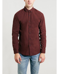 Selected Homme Burgundy Long Sleeve Shirt