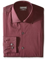 Kenneth Cole Reaction Kenneth Cole Slim Fit Solid Dot Spread Collar Dress Shirt