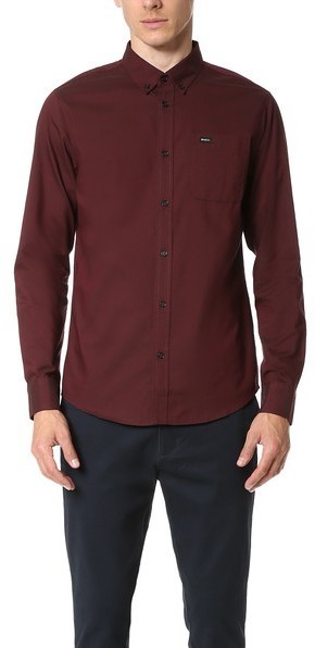 maroon oxford shirt