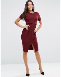 Asos Double Layer Textured Wiggle Dress