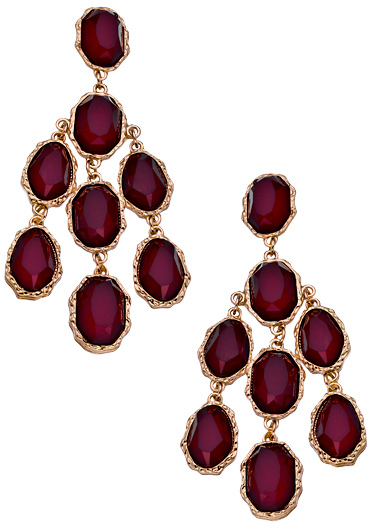 A815-maroon earrings